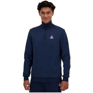 Le Coq Sportif - Essentiel N°1 - Sweat Half Zip - Zwart - 300 gram dubbele stof