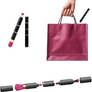 Avilia 4-in-1 make-upkwast, multifunctionele kwast voor foundation, poeder, oogschaduw en eyeliner, ideaal voor reizen en dagelijks gebruik