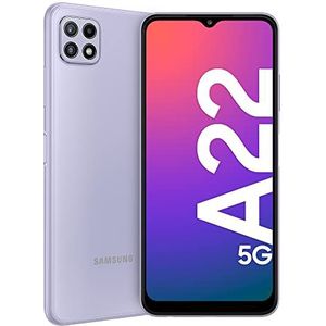 SAMSUNG Galaxy A22 5G smartphone, 6,6 inch, simvrij, Android, mobiele telefoon, paars