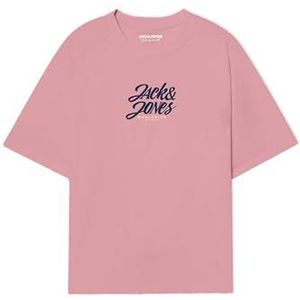 Jack & Jones Jortavira Tee Ss Crew Neck FST, Tickled Pink, XL