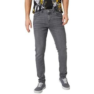 Koton Justin Super Skinny Fit Jeans voor heren, Grau (027), 36W / 32L