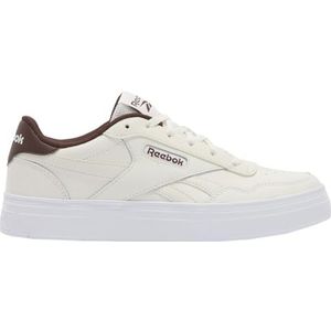 Reebok Court Advance Bold Sneakers voor dames, Chalk/FTWRWHITE/UNEARTHEDBROWN, 37 EU, Chalk Ftwrwhite onarthedbrown, 37 EU