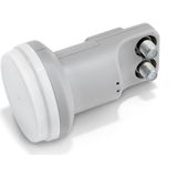 TELE System TWIN LNB, converter met 2 onafhankelijke uitgangen - LTE Stop - Low Noise Block-converter TS201F. Weerbescherming voor stabiele en betrouwbare ontvangst