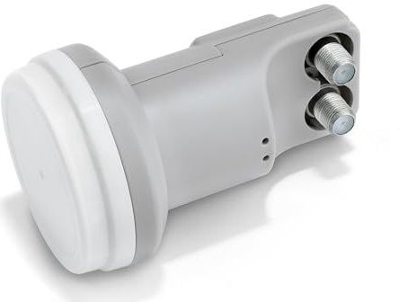 TELE System TWIN LNB, converter met 2 onafhankelijke uitgangen - LTE Stop - Low Noise Block-converter TS201F. Weerbescherming voor stabiele en betrouwbare ontvangst