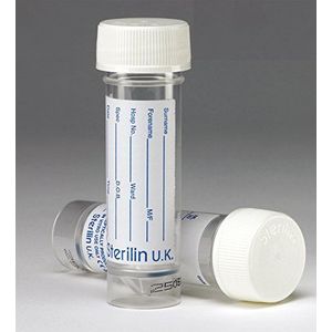 STERLIN 761619 Polystyreen centrifuge buis bekleed met 30 ml niet-steriel leeg schrijfoppervlak (Pack van 400) (Pack van 400)