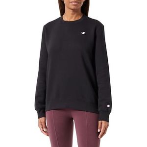 Champion Legacy Basics W-Light Powerblend Fleece Crewneck Sweatshirt voor dames, Zwart, L