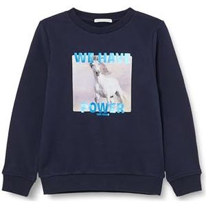 TOM TAILOR Sweatshirt voor meisjes en kinderen, 10668 - Sky Captain Blue, 104/110 cm