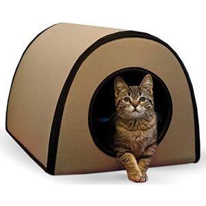 K&H Pet Products Thermo Mod Kitty Shelter Waterdicht Outdoor Verwarmd Kattenhuis