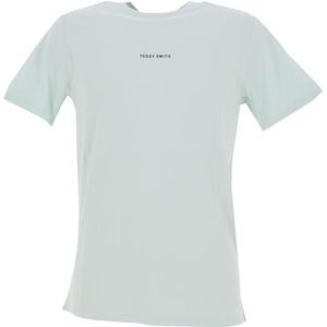 Teddy Smith Heren T-shirt Soy 2 MC Bleach Menthol Maat XL, Bleach Menthol, XL