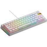 Glorious Gaming GMMK 3 Rapid Trigger Keyboard, hall effect, 8K polling rate, MX-mechanische & -magnetische switches, hotswappable 65%, pakkingsysteem, doubleshot PBT-keycaps, Amerikaanse QWERTY, Wit