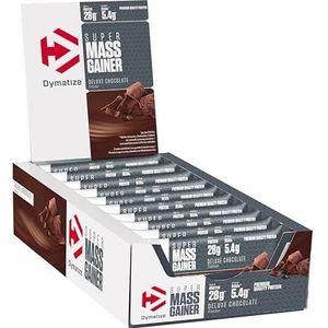 Dymatize Super Mass Gainer Bar Chocolate 10x90g - Weight-Gainer reep met hoog proteïnegehalte + wei en caseïneproteïne