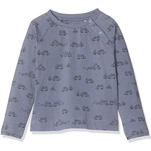 Imps&Elfs Baby-jongens B T-shirt met lange mouwen, Folkstone Gray Aop Cars, 74 cm