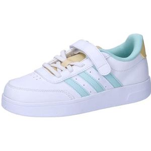 adidas Unisex Kids Breaknet 2.0 Schoenen Kinderen Tennis, Wolk Wit Semi Flash Aqua Oranje Tint, 33 EU