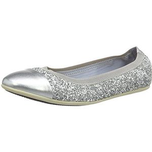 Tommy Hilfiger D3285ANA 8C-3 Gesloten ballerina's, zilver (zilver 483), 34 EU