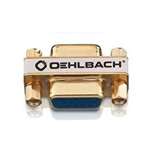Oehlbach VGA ADP-2 VGA-adapter, w/w goud