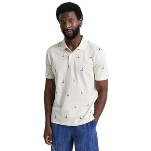 GANT - Poloshirt - Katoen - Blauwe Boot Grafische Borduurwerk