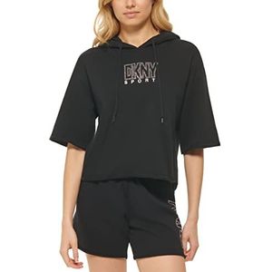 DKNY Sport Women's Pullover Sweater, Black, S, zwart, S