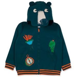 Tuc Tuc Sweatshirt met capuchon voor kinderen, groen, Treking Time collectie, Groen, 6 meses