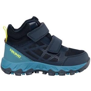 Viking Track Mid WP 2v Wandelschoenen voor kinderen, uniseks, Navy Demin, 30 EU