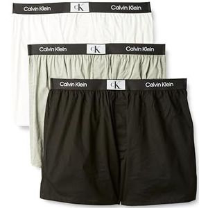 Calvin Klein Boxershorts voor heren, Zwart, Wit, Grijs Heather, L