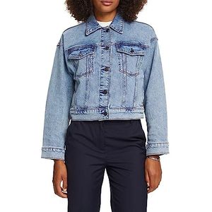 ESPRIT Jeansjack in boxy-silhouet, Blue Light Washed., S