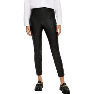 s.Oliver BLACK LABEL - Broek - Zwart - Imitatieleder - Skinny - High Waist - 7/8 Lengte