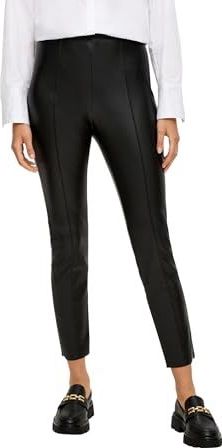 s.Oliver BLACK LABEL - Broek - Zwart - Imitatieleder - Skinny - High Waist - 7/8 Lengte