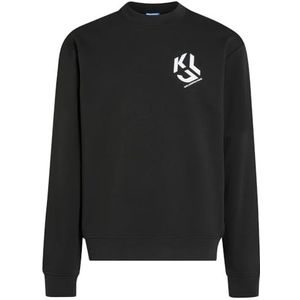 KARL LAGERFELD JEANS, heren, regular monogram sweat, regular fit, zwart, L, zwart, L