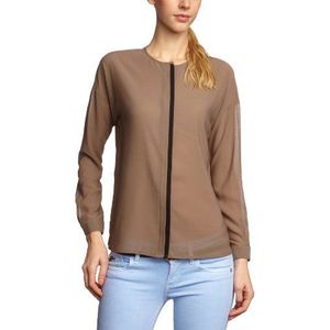 ESPRIT Collection dames blouse, Beige (Hazelnut 209), 42