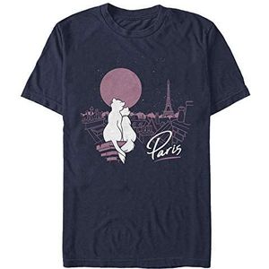 Disney The Aristocats - Together In Paris Unisex Crew neck T-Shirt Navy blue L