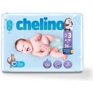 Chelino Luier voor baby's maat 3 (4-10 kg), 36 stuks (verpakking van 1)