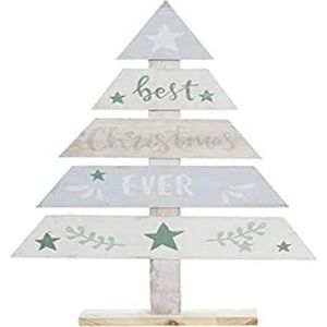 Dkd Home Decor Houten kerstboom, 40 x 7 x 61 cm