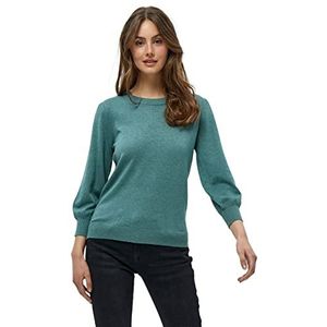 Minus Dames Mersin Knit Tee, Sea Mist Melange, XL