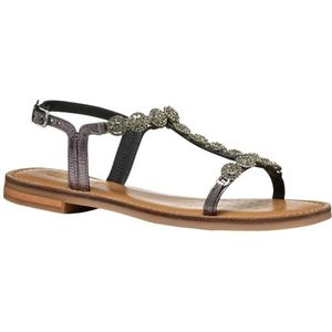 Geox Dames D Madalusiac I Slide sandalen, zwart, 37 EU, zwart, 37 EU