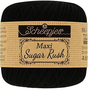 Scheepjes - Scheepjes Maxi Sugar Rush 110 Black Garen - 10x50g