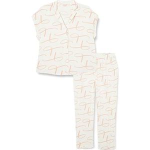 Triumph Dames Boyfriend Fit PW 01 Pajama Set, Skin-Light Combinatie, 36, Skin - Light Combination, 36