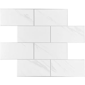 d-c-fix Premium Wandtegel Marmer 30 x 30 cm - Afwasbaar Decoratief Paneel Sticker Tegeldecoratie PVC Coating - voor Badkamer, Keuken