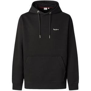 Pepe Jeans Heren GRIFFIN HOODIE Sweatshirt, Zwart (ZWART), L, Zwart (zwart), L