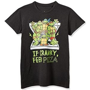 Tortues Ninja METMNTDTS023 T-shirt, antraciet, melange, S, antraciet gemêleerd., S
