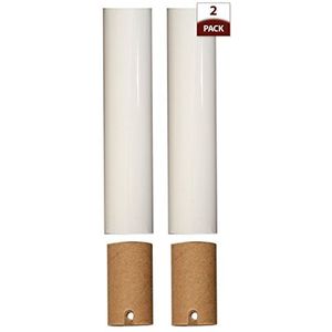 Royal Designs Kroonluchter Socket Covers - Papier Isolatie - Wit - 4"" - Paar