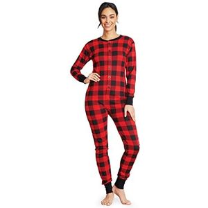 Hatley Union Suit Pyjama Set, Buffalo Plaid, M