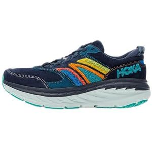 HOKA ONE ONE Bondi L Embroidery Wandelschoenen voor volwassenen, Outer Space Atlantis, 44 2/3 EU