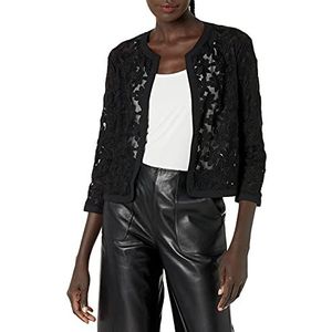 Anne Klein Women's Floral Lace Mesh Cardigan
