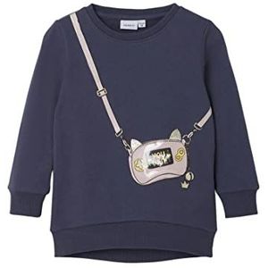 NAME IT Nmfbag Sweat Tunic Sweatshirt voor meisjes, wilde wind, 98 cm