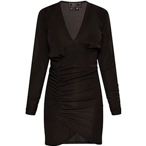 nolie Dames mini-jurk van jersey 19226762-NO01, zwart, L, Mini-jurk van jersey, L