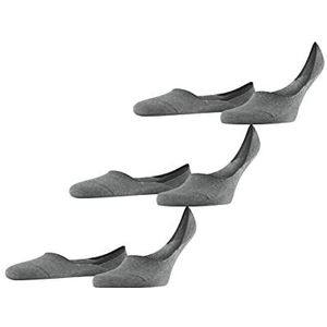 FALKE Heren Liner sokken Step Medium Cut 3-Pack M IN Katoen Onzichtbar eenkleurig Multipack 3 Paren, Grijs (Light Grey Melange 3390) nieuw - milieuvriendelijk, 39-40