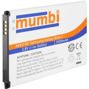 Mumbi Batterij voor Samsung Galaxy Note 3 (lithium ion, 3400mAh)