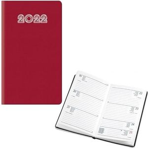 NOTABENE Agenda SETTIMANALE CM 8 x 14 Rubber Rosso