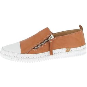 Andrea Conti Lage sneakers voor dames, cognac, 36 EU