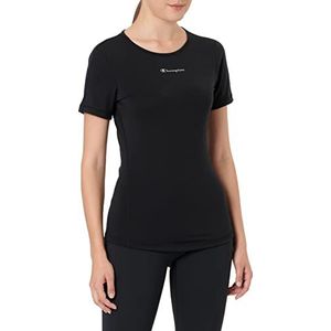 Champion C- Tech Small Script Logo T-shirt voor dames, zwart., XL